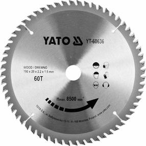 Zāģripa Yato YT-60636, 190 mm x 20 mm