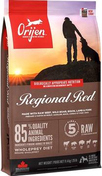 Sausas šunų maistas Orijen Regional Red, ėriena/jautiena/žvėriena, 11.4 kg