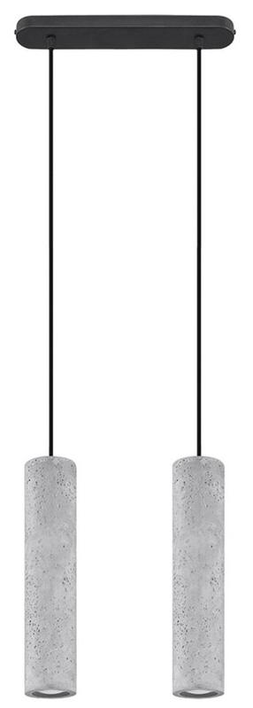 Valgusti rippuv Sollux Luvo 0654, GU10, 2 x 40 W, hall v. / must v.