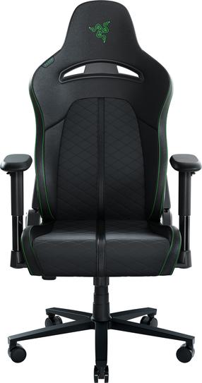 Spēļu krēsls Razer Enki X, 66 x 54 x 125.5 - 135.5 cm, melna krās./zaļa krās.