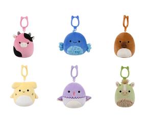 Pliušinis žaislas Squishmallows Clip On SQJW3525, (spalva/dizainas parenkami atsitiktine tvarka), 8 cm