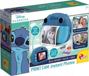 Мгновенная камера для детей Lisciani Disney Stitch 107247, синий цв.