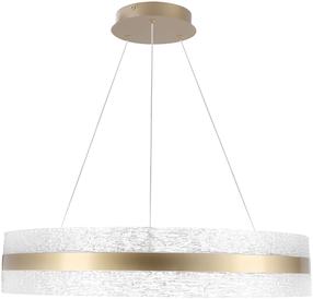 Šviestuvas lubų Candellux Lighting Castillo 60 32-53992, LED, 3000 - 6500 °K, 1 x 35 W, balta sp. / aukso sp., 60 x 60 cm
