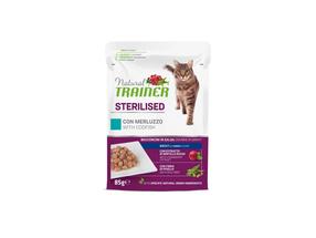 Влажный корм для кошек Natural Trainer Sterilised, рыба, 0.085 кг