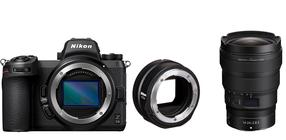 Sistēmas fotoaparāts Nikon Z 6II + Nikkor Z 14-24mm f/2.8 S + FTZ II Mount Adapter, melna krās.