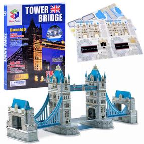 3D пазл Magic Puzzle Tower Bridge, 41 см x 10.5 см, 41 шт., многоцветный