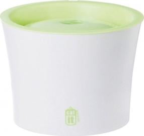Gertuvė - fontanėlis Hagen Cat Fountain, 17 cm x 17 cm x 21 cm, balta sp./žalia sp.