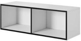 Spintelė Cama Meble Roco, balta/juoda, 112 cm x 37 cm x 37 cm