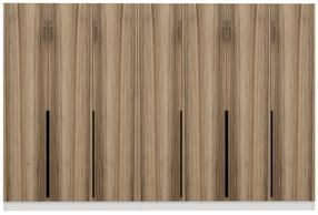 Prieškambario spinta Kalune Design Noah 8282, riešuto sp., 35 cm x 315 cm x 210 cm