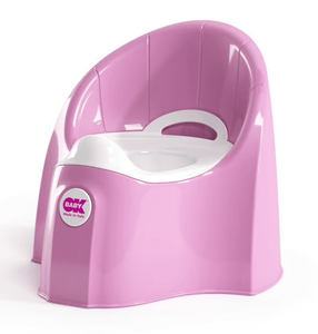 Laste WC pott OkBaby Pasha, roosa v., 36.5 cm x 33.5 cm x 31 cm
