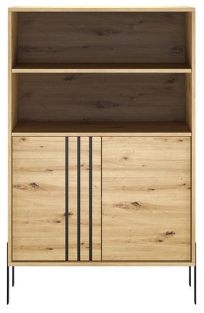 Vitrina ADRK Nexo, artisan oak sp., 40 cm x 80 cm x 127 cm