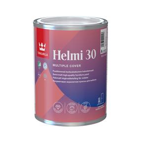 Krāsa, logi/durvis/mēbeles Tikkurila Helmi 30 A, pus-matēts, 0.9 l, bezkrāsaina