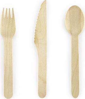 Stalo įrankiai Party Deco Woodland, 16 cm, 18 vnt.