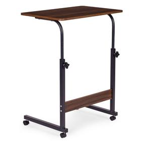 Arvutilaud reguleeritava kõrgusega ModernHome TH-LD-15, 60 cm x 40 cm, 65.5 - 89 cm, pähklipuu v.