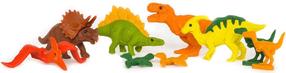 Kustutuskumm - kujukeste komplekt Iwako Dinosaurs ER-BRI044, mitmevärviline