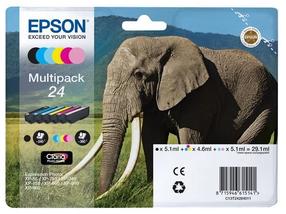 Rašalinio spausdintuvo kasetė Epson C13T24284011, mėlyna sp./juoda sp./raudona sp., 29.1 ml