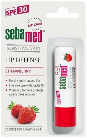 Lūpų balzamas Sebamed Lip Defense Strawberry, 4.8 g