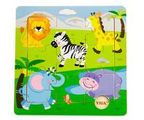Dėlionė VIGA Farm Animals, 9 vnt.
