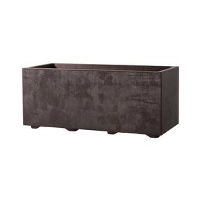 Vazonas su vandens rezervuaru Deroma Granitas 9H92ZAZ216, plastikinis, 59 cm x 25 cm, Ø 59 cm, ruda sp.