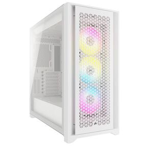 Корпус компьютера Corsair iCUE 5000D RGB Airflow, прозрачный цв./белый цв.