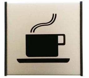 Informācijas zīme Coffee, 13 cm x 9.3 cm
