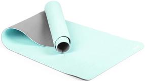 Kilimėlis fitnesui ir jogai Gymstick Vivid, pilka sp./turkio sp., 170 cm x 60 cm x 0.4 cm