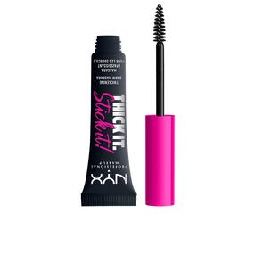 Uzacu tuša NYX Professional Makeup Thick It. Stick It!, 7 ml, melna krās.
