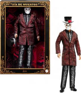 Kукла Кен Mattel Barbie Signature Dia De Muertos JJX97, 30 см, черный цв.
