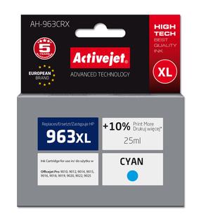 Tintes printera kasetne ActiveJet AH-963CRX, zila krās., 25 ml