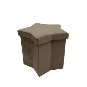Pufs Domoletti Star HS522-6, krēmkrāsa, 45 cm x 43 cm x 38 cm