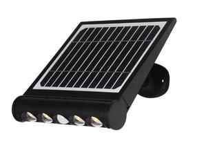 Prožektorius su saulės baterija CristalRecord Mix Solar, 8 W, 950 lm, 4000 °K, IP20, juoda sp.