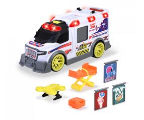  Žaislinis greitosios pagalbos automobilis Simba Dickie Toys Ambulance 203307003, balta sp./įvairių spalvų