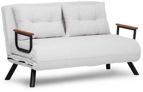 Sofa-lova Atelier Del Sofa Sando 2, kreminė sp., 133 x 50 cm x 40 cm