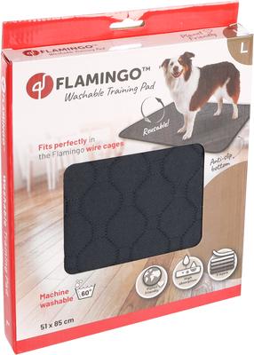 Daugkartinė palutė šunims Flamingo TRAINING PAD, L, 85 cm x 51 cm pilka sp.