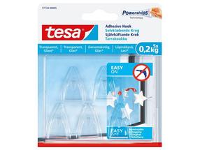 Drabužių kabliukas Tesa Powerstrips, skaidri sp.