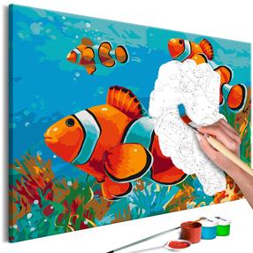 Maalimine numbrite järgi Artgeist Gold Fishes MA_0180, mitmevärviline, 60 x 40 cm