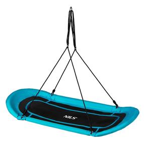 Prekė su pažeista pakuote. Sūpynės gandro lizdas vaikams Nils NB5044, 71 cm, 180 cm, mėlyna sp.