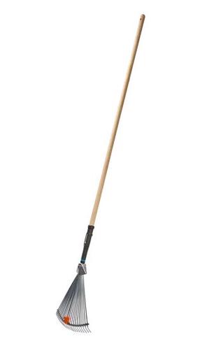 Lapu grābeklis vēdekļa Gardena PURELINE, ar kātu, 1780 mm