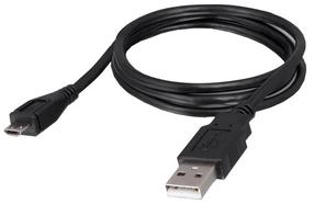 Vads Forever, Micro USB/USB, melna krās.