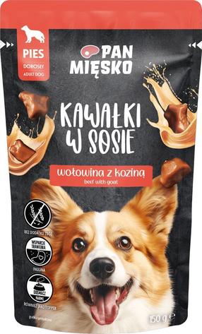 Märg koeratoit Pan Miesko, veiseliha/kitseliha, 0.15 kg