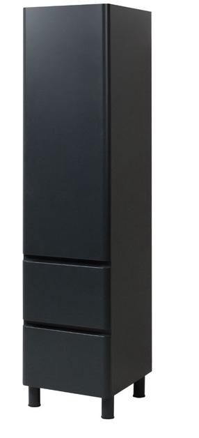 Laisvai pastatoma vonios spinta Uvvis Vivace, antracito sp., 44 cm x 40 cm x 170 cm