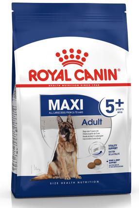 Sausas šunų maistas Royal Canin Maxi Adult 5+, vištiena, 4 kg