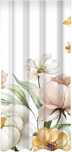 Naktinė užuolaida ZMB-87, balta sp./smėlio sp./žalia sp., 160 cm x 250 cm