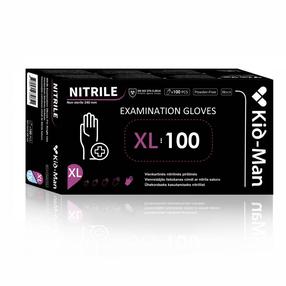 Kindad ühekordsed Kid-Man Nitrile, must v., XL, 100 tk