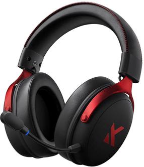 Juhtmeta mänguri peakomplekt Mchose V9 Pro Wireless HW-V9-4, must v./punane v.