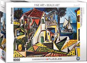 Dėlionė Eurographics Fine Art Pablo Picasso Mediterranean Landscape, 67.6 cm x 48.9 cm, 1000 vnt., įvairių spalvų