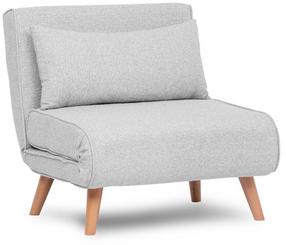 Sofa-lova Atelier Del Sofa Folde Teddy, pilka sp., 50 x 80 cm x 90 cm