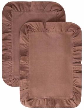 Stalo padėkliukas Homla Kalliope 244234, 48 cm x 35 cm, 2 vnt., Ruda sp.