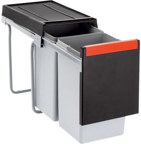 Atliekų rūšiavimo sistema Franke Cube 30, 15 l, pilka sp.