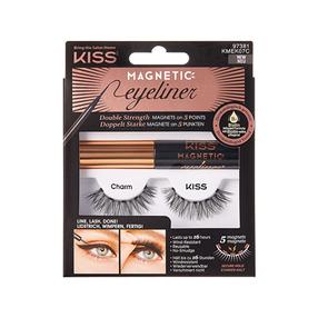 Ripsmed, komplekt Kiss Magnetic Charm, 2 tk, must v.